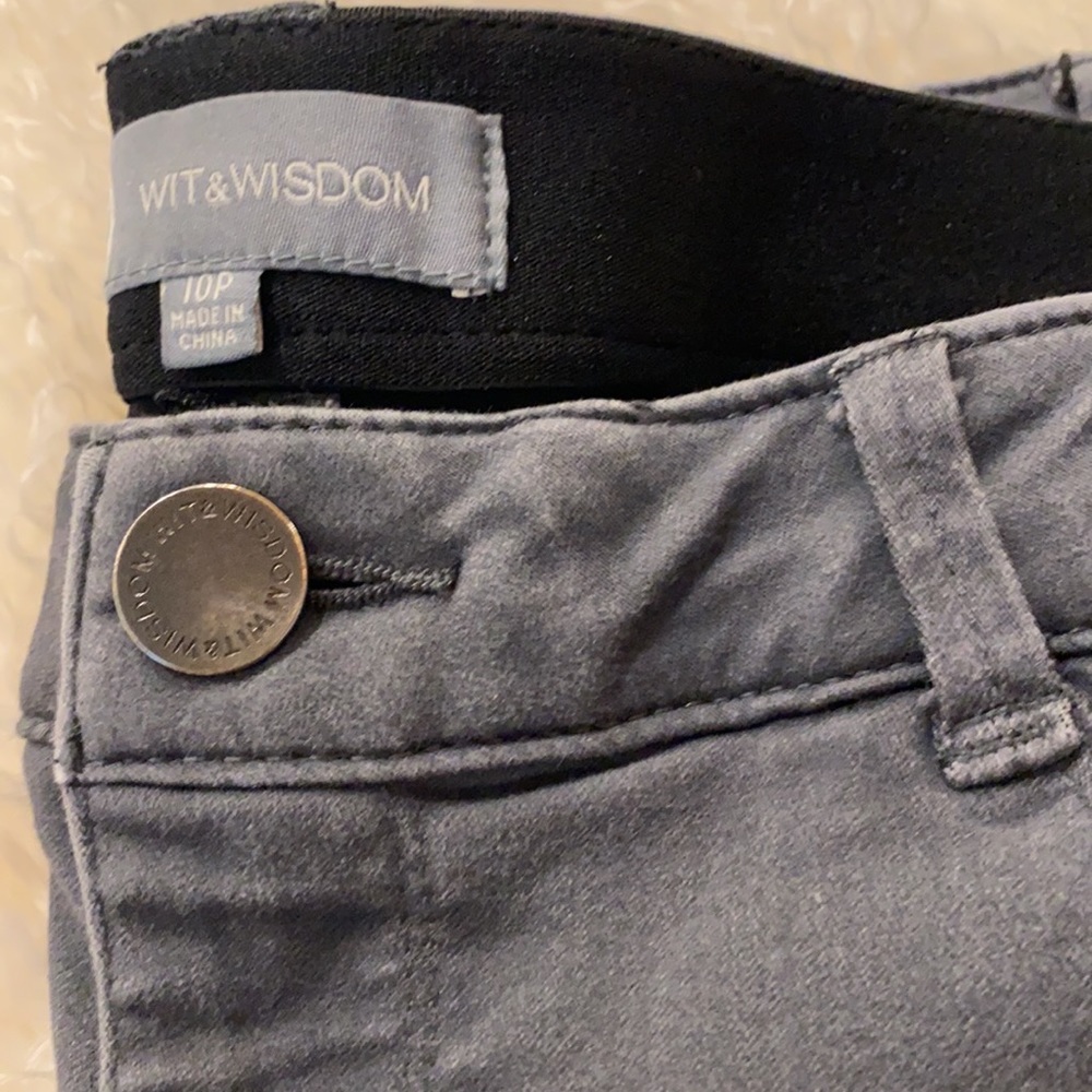 Wit & Wisdom 10 Petite Gray ankle length